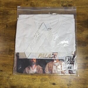 Palace Dude T-Shirt Shirt Mens Large White Graphic Photo Tee Streetwear P19TS014